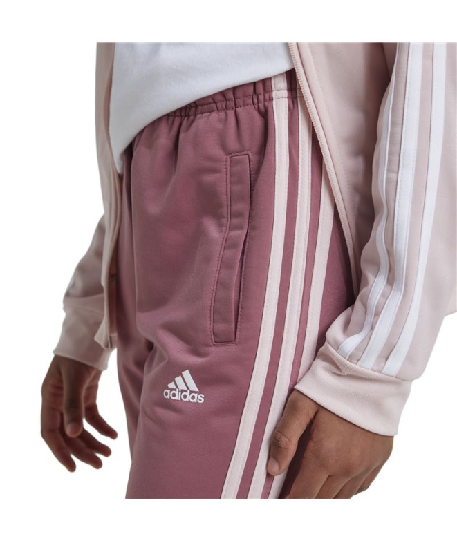adidas Fille Tracksuit Essentials 3-Stripes Rose