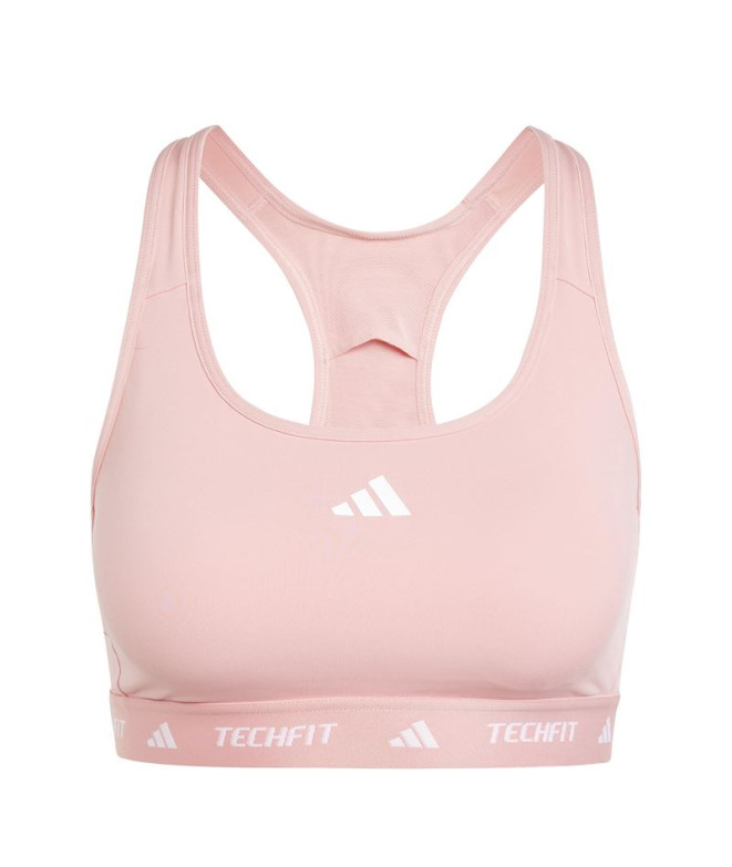 Sujetador Deportivo de Fitness adidas Techfit Mujer Rosa