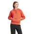 Moletom adidas French Terry Mulher Assinatura bordado gráfico solto vermelho