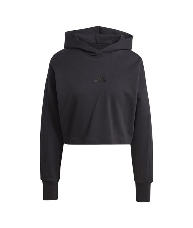 Sweat adidas French Terry Femme All Szn 3-Stripes Hoodie Noir