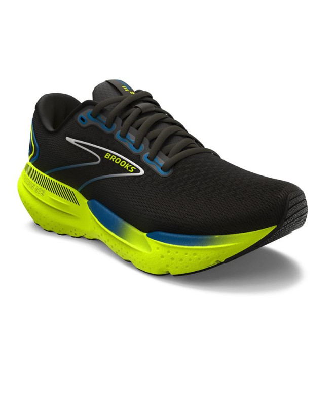 Sapatilhas Running Brooks de Glycerin GTS 21 Preto/Amarelo Homem