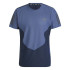 Camiseta Running adidas Homem da Own The Run Colorblock Aero.Rdy Blue