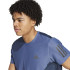 Camiseta Running adidas Homem da Own The Run Colorblock Aero.Rdy Blue