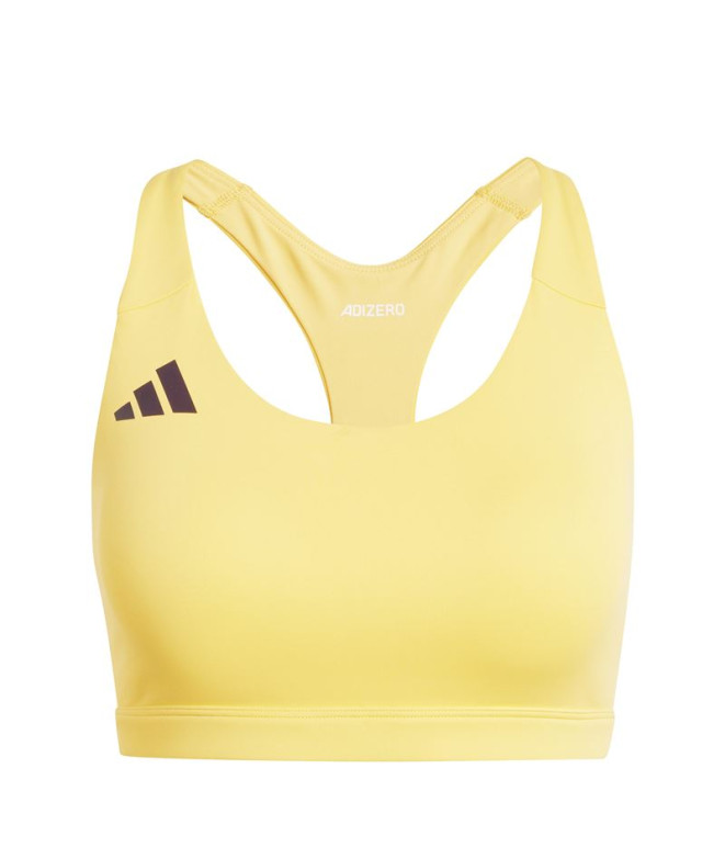 Sujetador Deportivo adidas Adizero Essentials Run Medium Support Mujer Amarillo