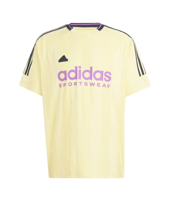 Camiseta adidas Homem Casa de Tiro Jacquard Amarelo