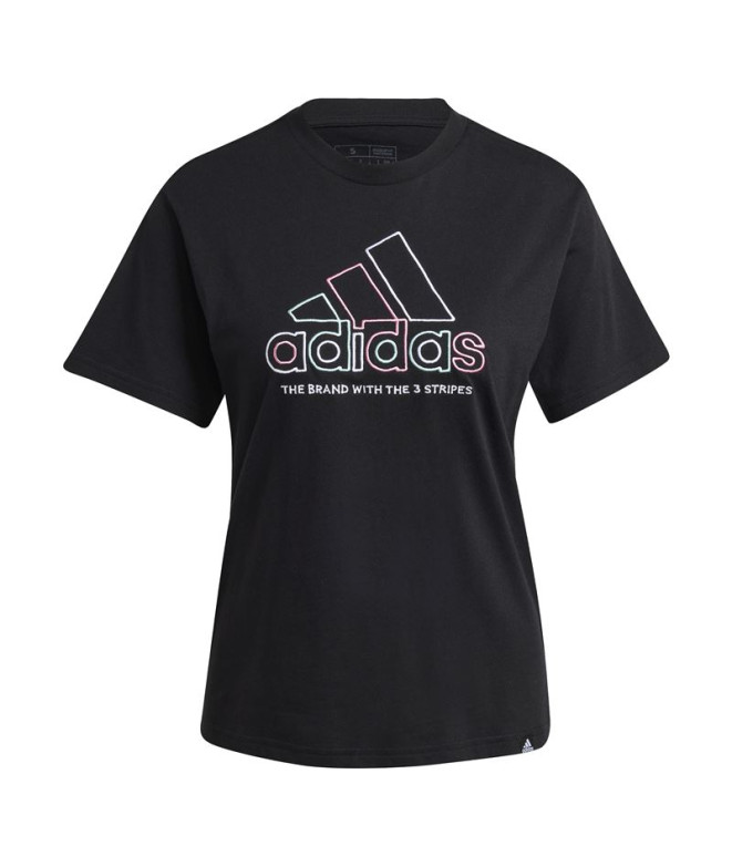 Camiseta adidas Xpress Logo Mujer Negro