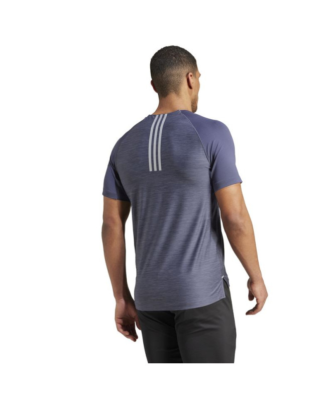 Camiseta Fitness Homem da Gym+ 3 Bands Blue