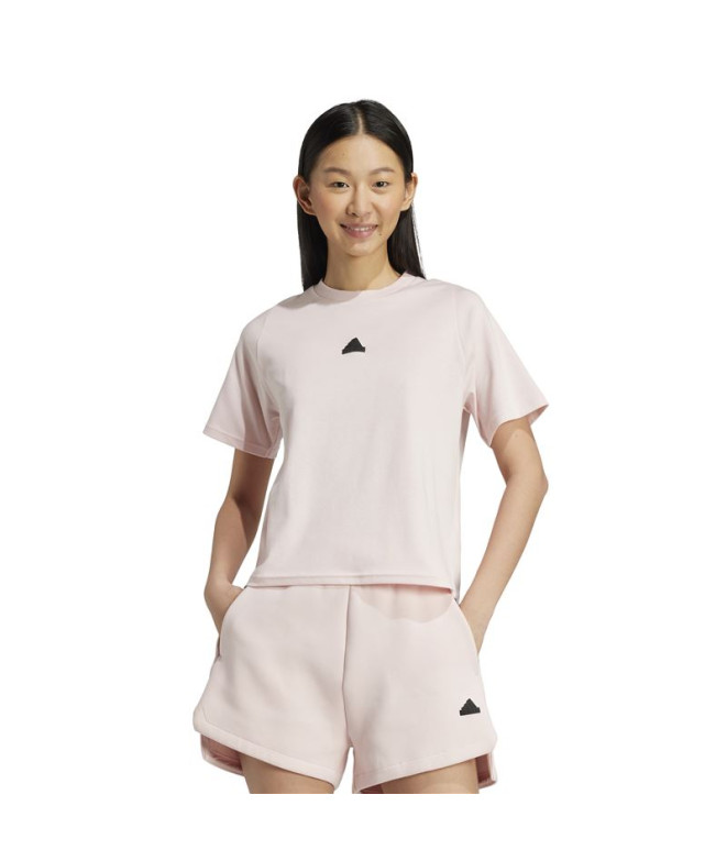 Camiseta adidas Mulher Z.N.E. Rosa
