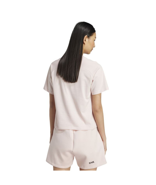Camiseta adidas Mulher Z.N.E. Rosa