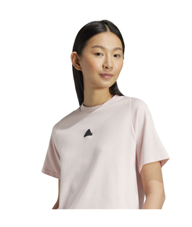 Camiseta adidas Mulher Z.N.E. Rosa