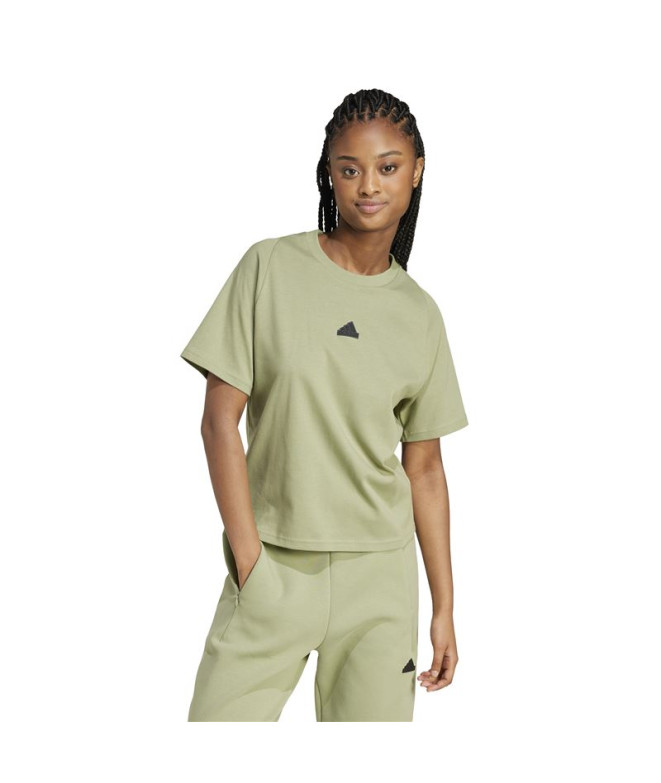 Camiseta adidas Mulher Z.N.E. Verde