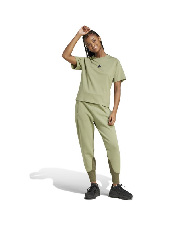 T-shirt adidas Femme Z.N.E. Green