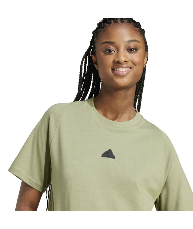 T-shirt adidas Femme Z.N.E. Green