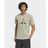 Camiseta de Fitness adidas Train Essentials Camo Graphic Logo Hombre Gris