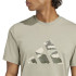 Camiseta de Fitness adidas Train Essentials Camo Graphic Logo Hombre Gris