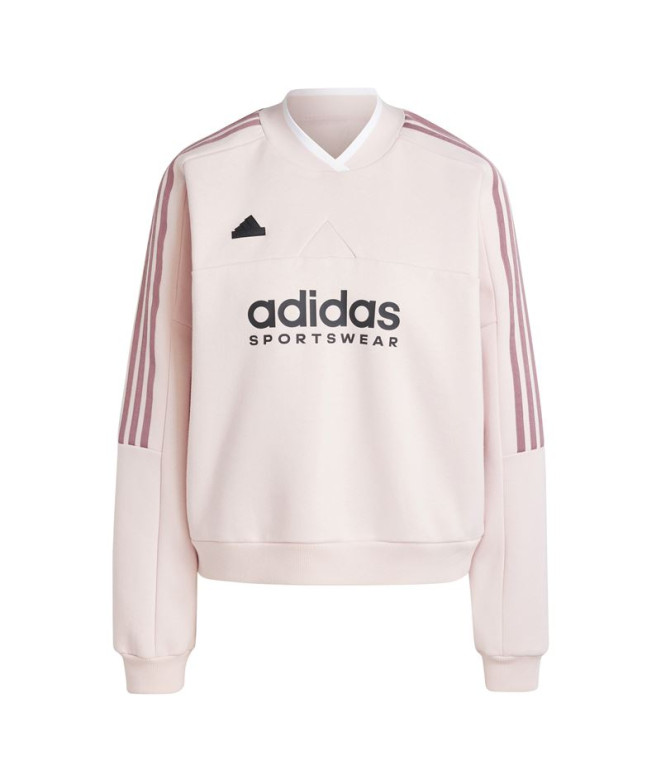 Moletom adidas Mulher Tiro Cut 3 Band Fleece Rosa