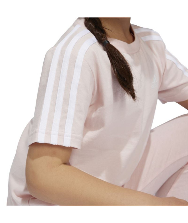 Camiseta adidas Infantil Little Essentials 3...
