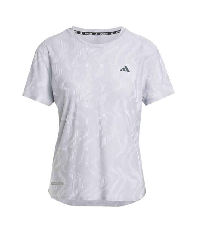 Camiseta Running adidas Running Mulher de Ultimate Engineered Gray