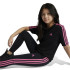 Malhas adidas Menina Essentials 3-Stripes Cotton Preto