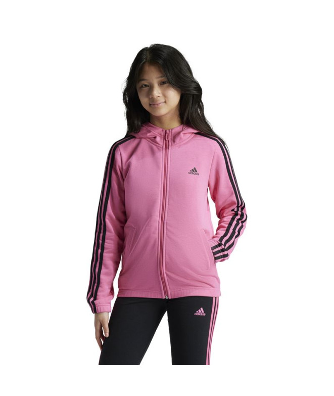 Chaqueta adidas Essentials 3 Stripes Cotton Fullzip Nina Rosa