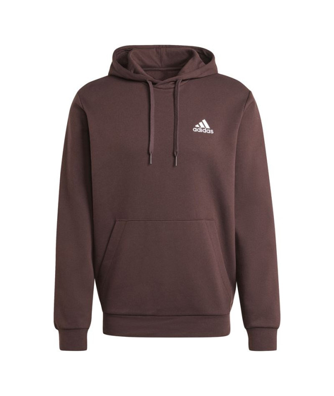 Moletom adidas Homem Essentials Fleece Castanho