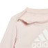 Conjunto adidas French Terry Infantil Bos Logo Jogger Rosa