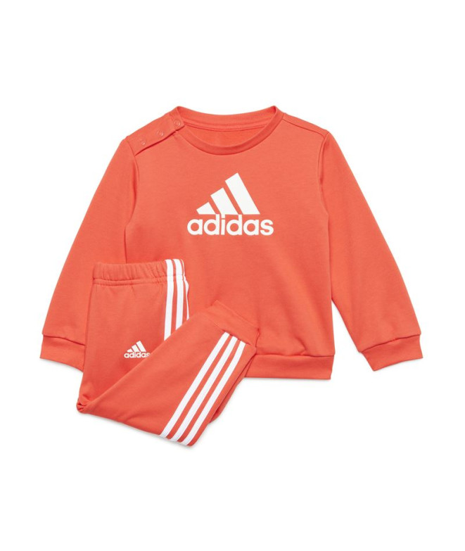 Conjunto adidas Bos Logo Jogger French Terry Infantil Rojo