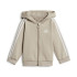 Conjunto adidas Essentials 3 Bandas Full Zip Fleece Infantil Beige