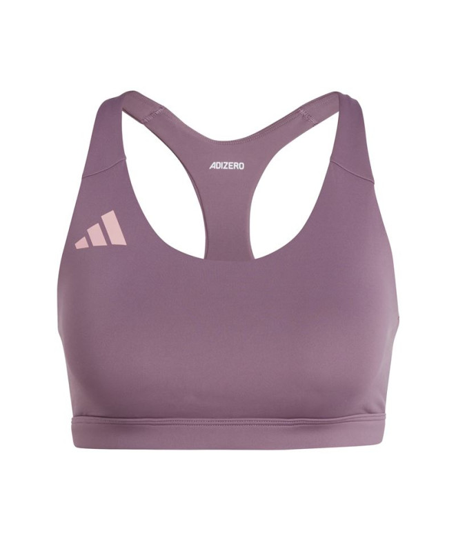 Sutiã esportivo adidas Mulher Adizero Essentials Run Suporte Médio Lila