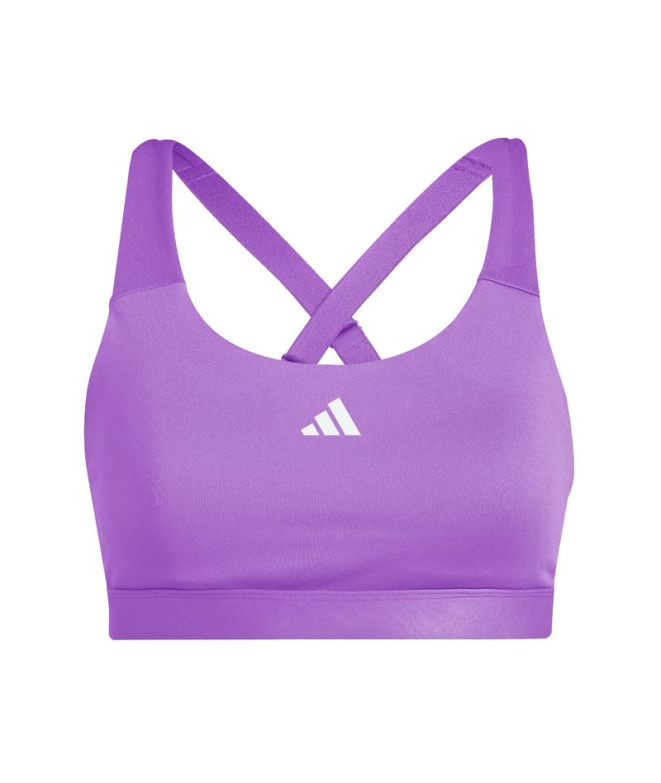 Brassiere de sport adidas Femme Tlrdreact Training High Support Purple