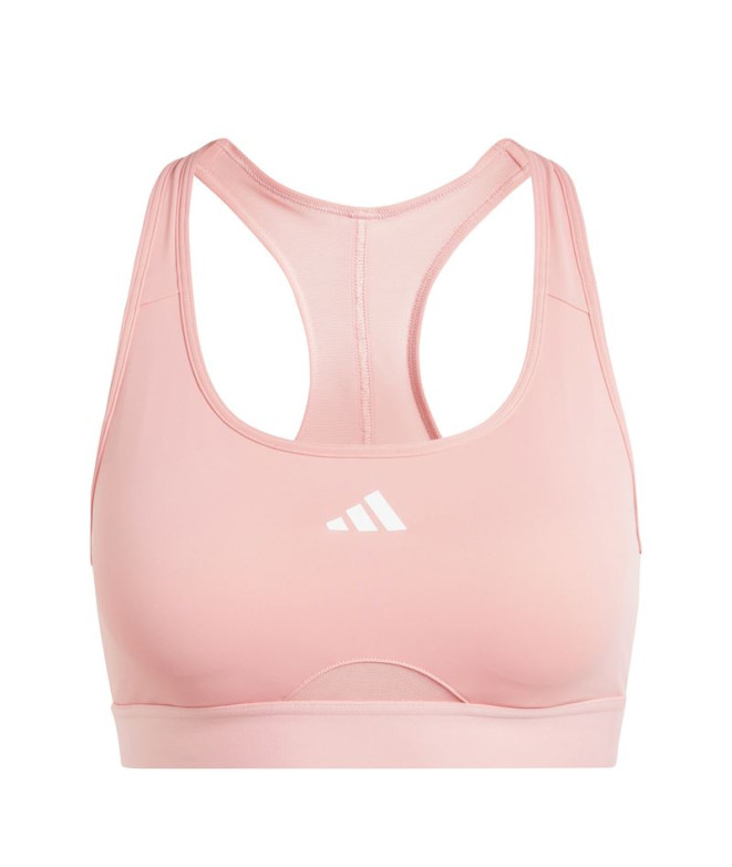 Sujetador Deportivo de Fitness adidas Powerreact Training Mujer Rosa