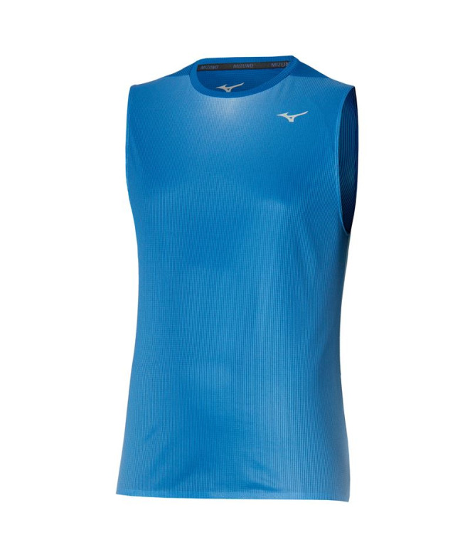 Camiseta Running Mizuno Homem de Aero Blue