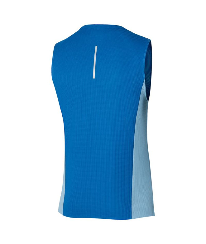 T-shirt Running Mizuno Homme de Aero Blue