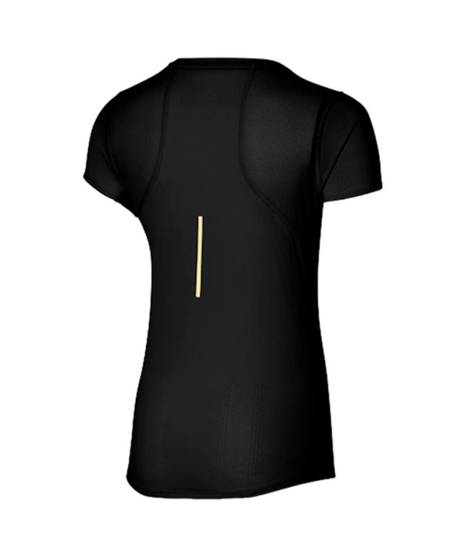 Camiseta de Running Mizuno Dryaeroflow Mujer Negro