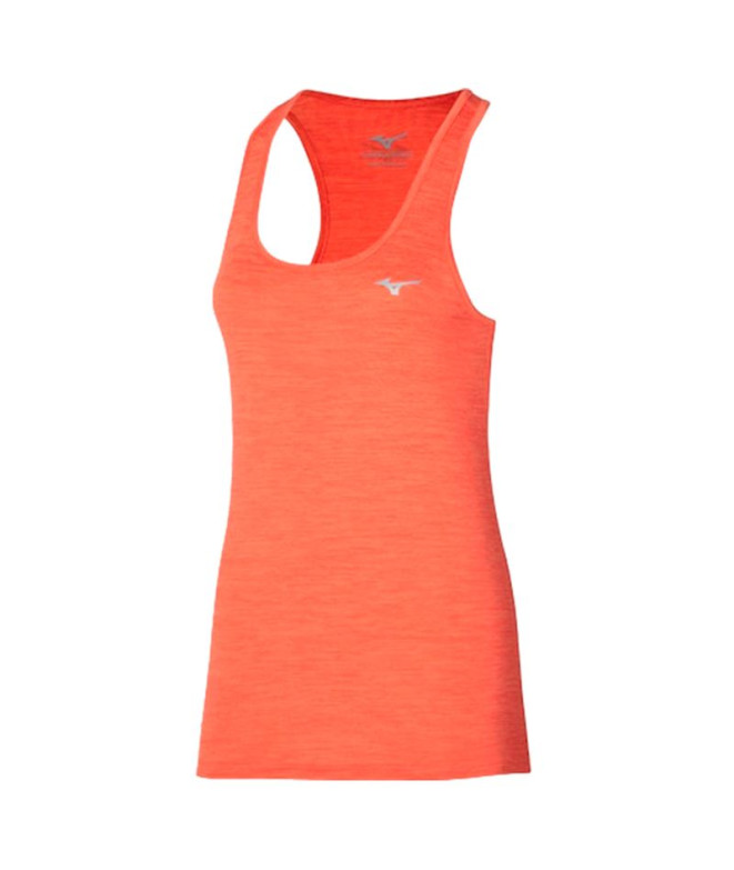 Camiseta Running Mizuno Mulher de Impulse Core Orange