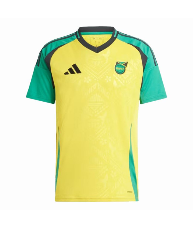 Camiseta Futebol adidas Homem de Jamaica 2024 Casa Amarela