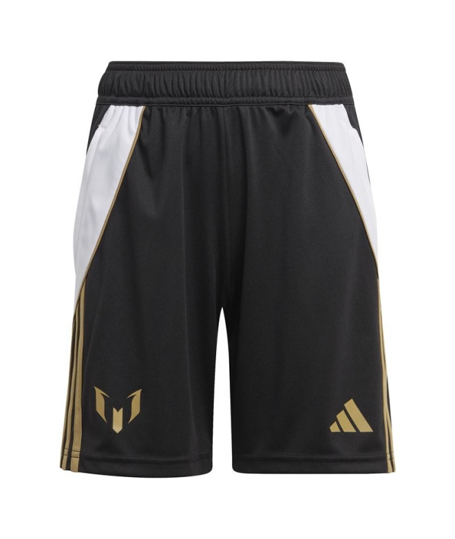 Calça Futebol adidas Infantil by Messi Training Short Preto