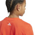 T-shirt adidas Enfant Essentials Logo linéaire en coton Rouge