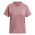 Camiseta Running adidas Mulher de Own The Run 3 Bandas Rosa