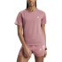 Camiseta Running adidas Mulher de Own The Run 3 Bandas Rosa