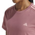 Camiseta Running adidas Mulher de Own The Run 3 Bandas Rosa
