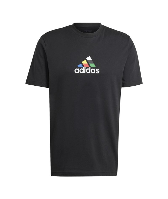 Camiseta adidas Homem Gráfico House Of Tiro Nations Preto