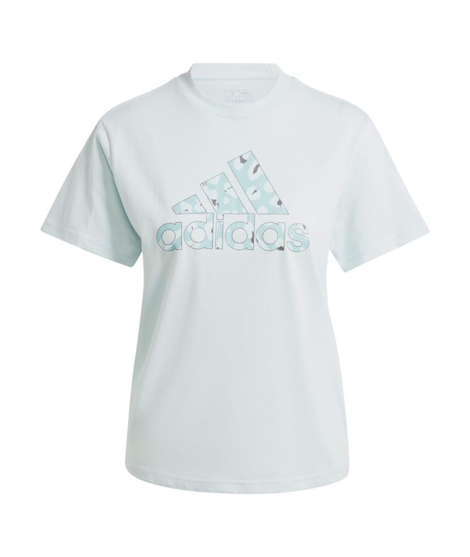 T-shirt adidas Femme Animal Graphic Aquamarine