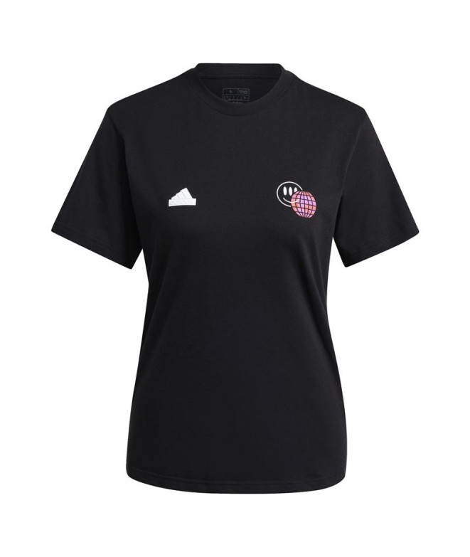 Camiseta adidas House Of Tiro Summer Graphic Mujer Negro