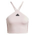 Camiseta adidas Mulher Tiro Cut 3 Band Summer Triangle Rosa