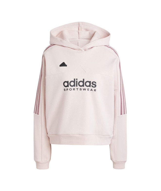 Moletom adidas Mulher Tiro Cut 3 Band Fleece Rosa