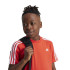 Camiseta adidas Essentials 3 Bandas Cotton Infantil Rojo