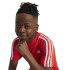 Camiseta adidas Essentials 3 Bandas Cotton Infantil Rojo
