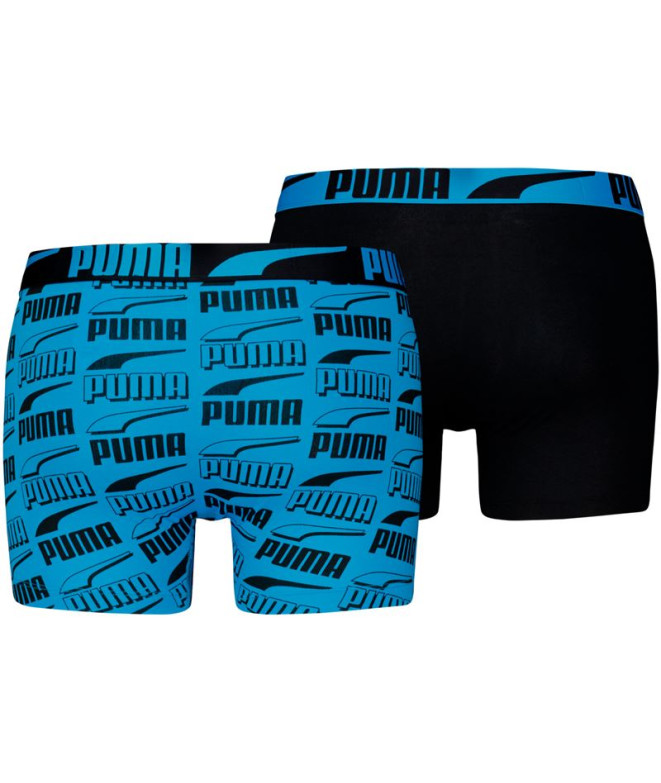 Calzoncillos Puma Printed 2P Hombre Azul