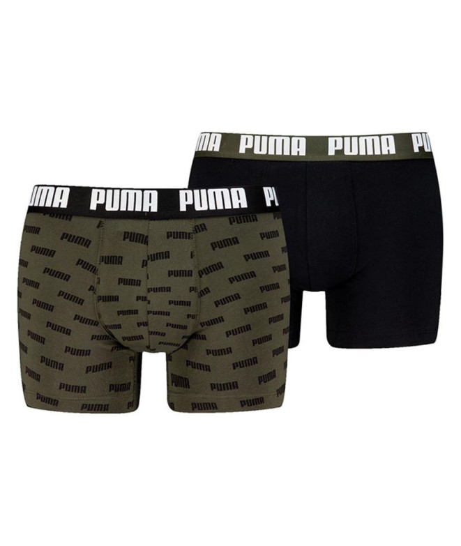 Calzoncillos de Puma Everyday Aop Print 2P Hombre Forest Night